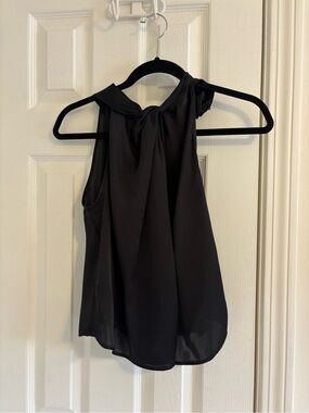 Zara Black Knot-Neck Sleeveless Camisole